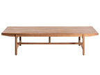Banc de jardin avec coussin 210 cm Bois d'acacia Blanc cassé