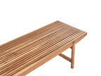 Banc de jardin avec coussin 210 cm Bois d'acacia Blanc cassé