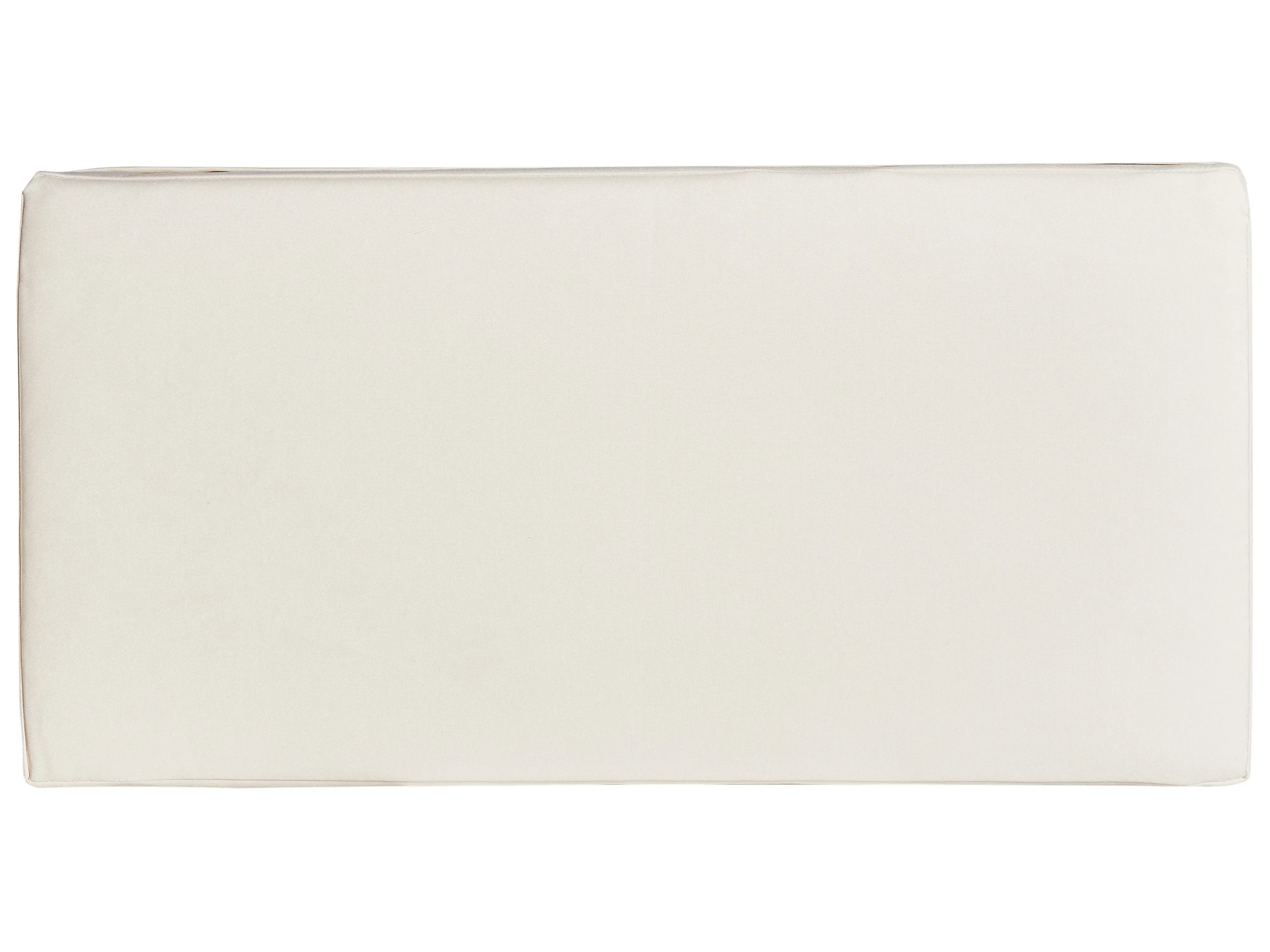 Banc de jardin avec coussin 135 cm Bois d'acacia Blanc cassé