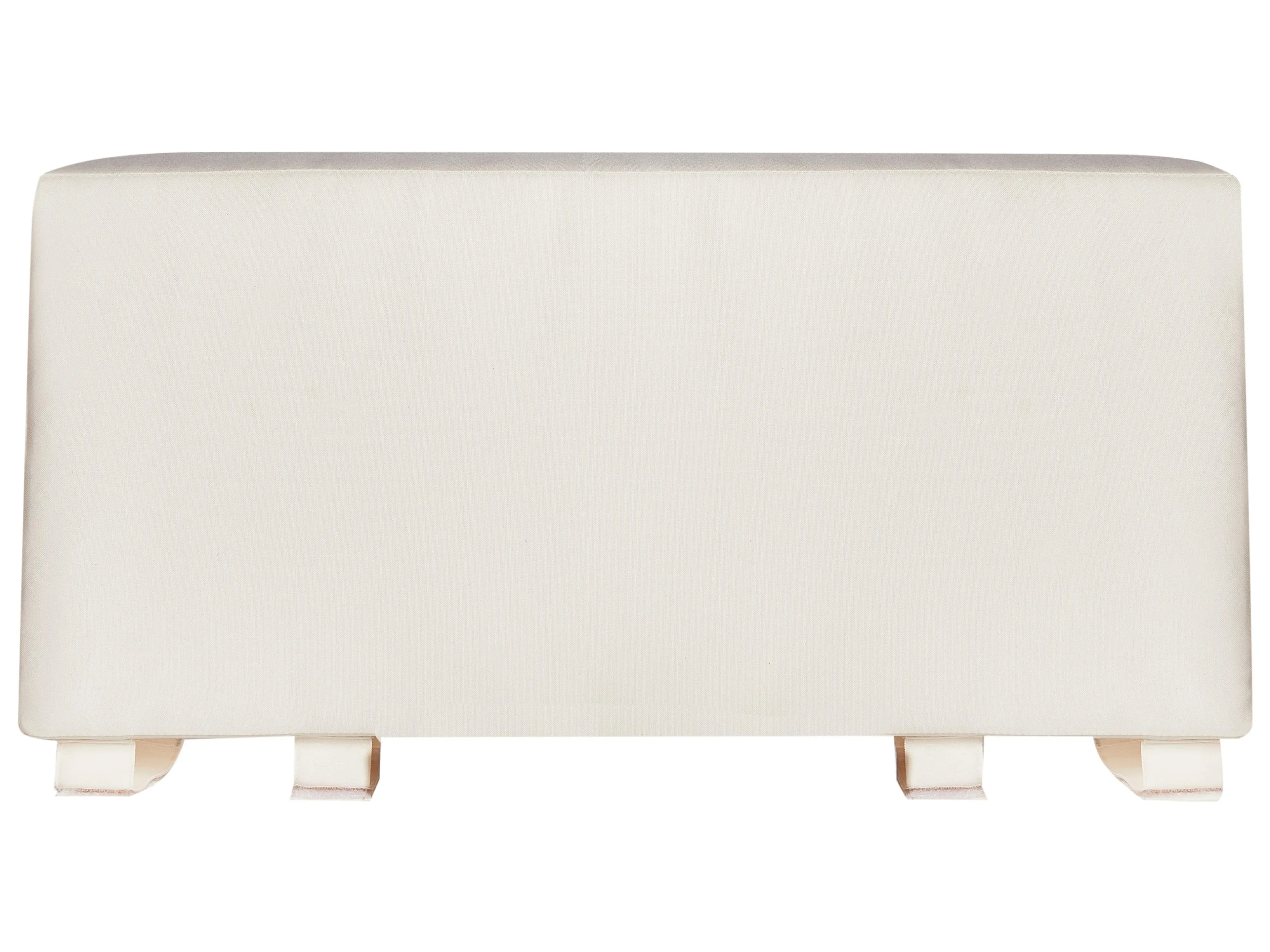 Banc de jardin avec coussin 135 cm Bois d'acacia Blanc cassé