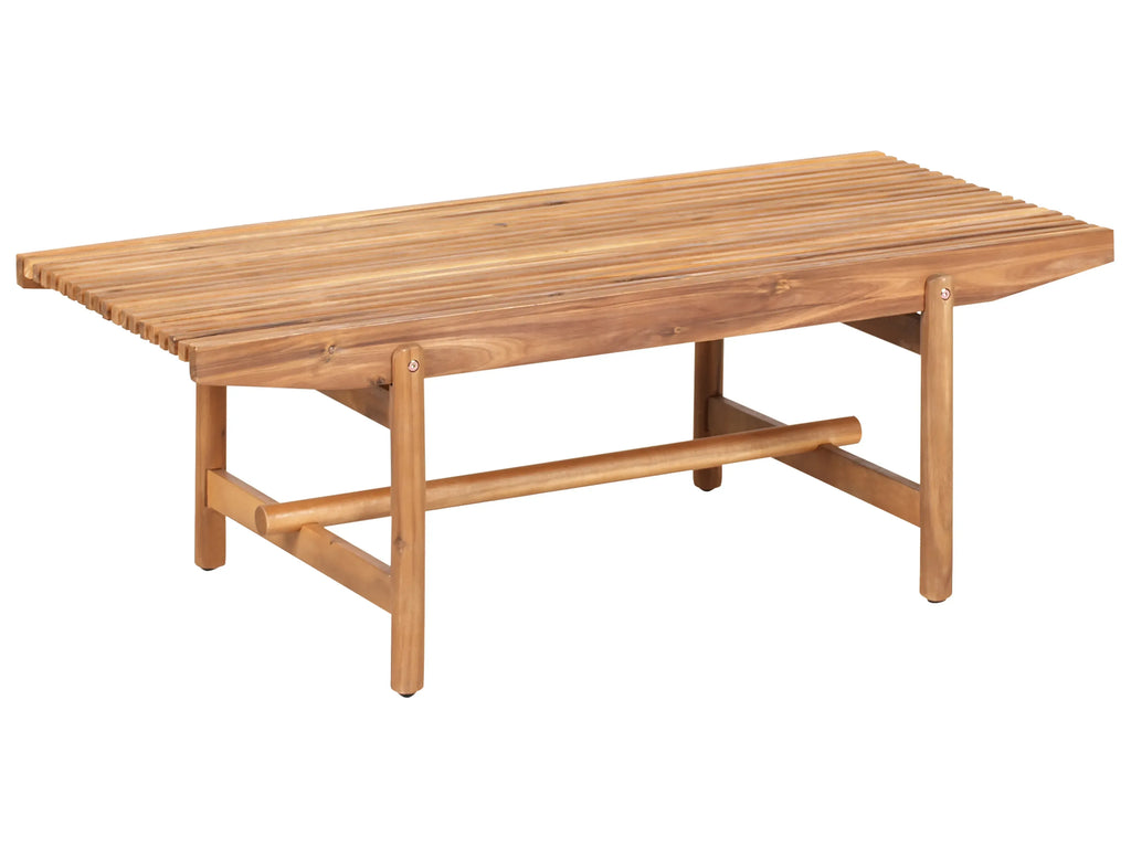 Banc de jardin avec coussin 135 cm Bois d'acacia Blanc cassé