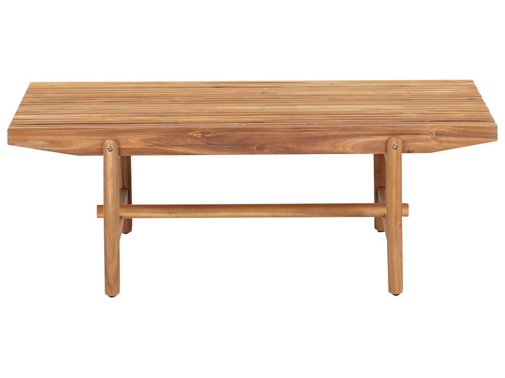 Banc de jardin avec coussin 135 cm Bois d'acacia Blanc cassé