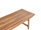 Banc de jardin avec coussin 135 cm Bois d'acacia Blanc cassé