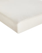 Chaise avec coussin Bois d'acacia Blanc cassé