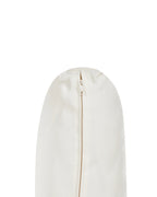 Chaise avec coussin Bois d'acacia Blanc cassé
