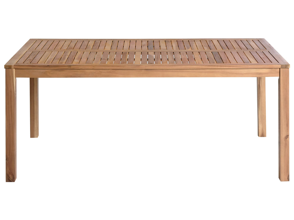 Table de salle à manger de jardin 180 cm 90 cm Bois d'acacia certifié Marron clair