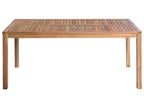 Table de salle à manger de jardin 180 cm 90 cm Bois d'acacia certifié Marron clair