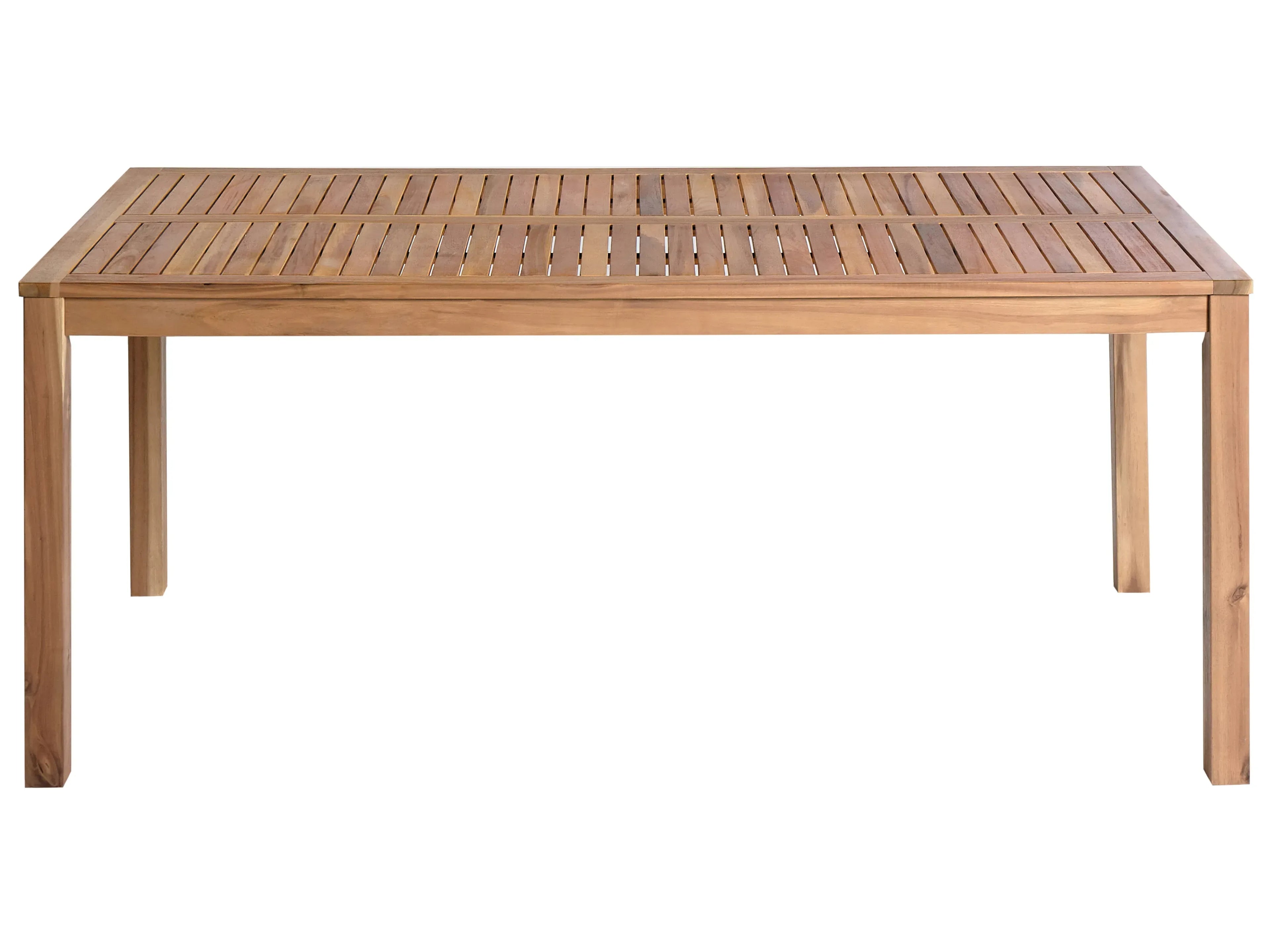 Table de salle à manger de jardin 180 cm 90 cm Bois d'acacia certifié Marron clair