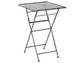 Tavolo da bar da giardino  60 cm 60 cm Metallo Nero