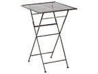 Tavolo da bar da giardino  60 cm 60 cm Metallo Nero