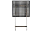 Table de bar de jardin 60 cm 60 cm Métal Noir
