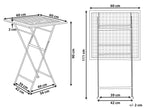 Table de bar de jardin 60 cm 60 cm Métal Noir