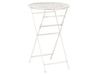 Tavolo da bar da giardino  60 cm 60 cm Metallo Beige chiaro