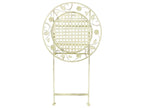 Table de bar de jardin 60 x 60 cm Métal Vert clair