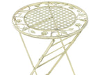 Table de bar de jardin 60 x 60 cm Métal Vert clair