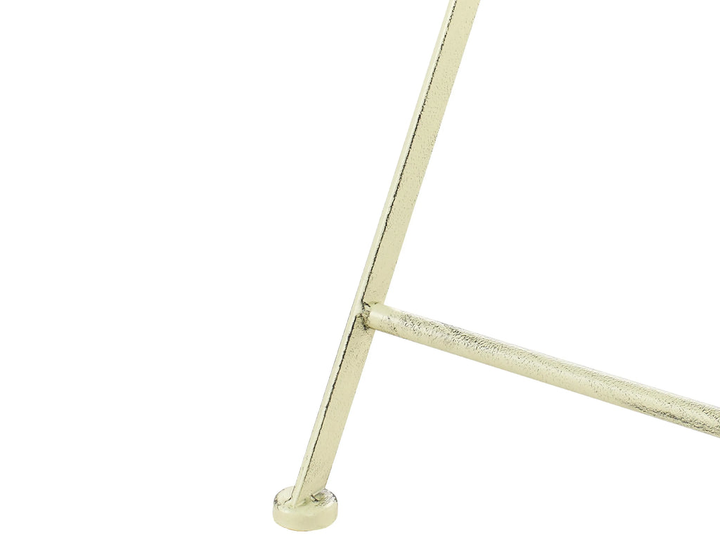 Table de bar de jardin 60 x 60 cm Métal Vert clair