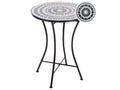 Tavolino Bistrot  60 cm 60 cm Metallo Nero/Bianco