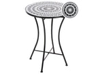 Tavolino Bistrot  60 cm 60 cm Metallo Nero/Bianco