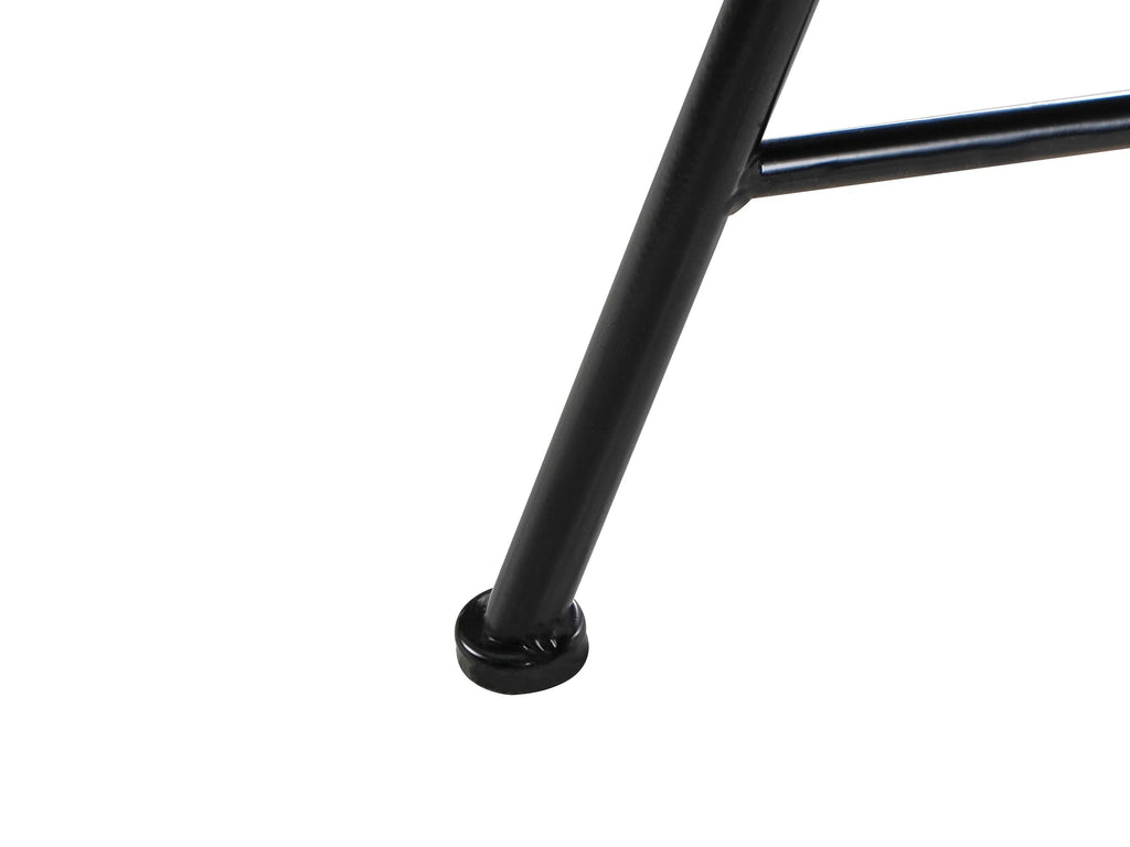 Table Bistrot 60 cm Métal Noir/Blanc