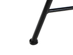 Table Bistrot 60 cm Métal Noir/Blanc