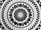 Table Bistrot 60 cm Métal Noir/Blanc