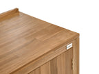 Meuble de cuisine extérieur avec évier Bois d'acacia Marron/Noir