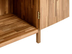 Meuble de cuisine extérieur avec évier Bois d'acacia Marron/Noir