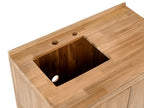 Meuble de cuisine extérieur avec évier Bois d'acacia Marron/Noir
