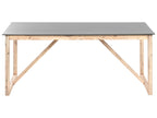 Table de salle à manger de jardin 180 cm 90 cm Ciment Gris