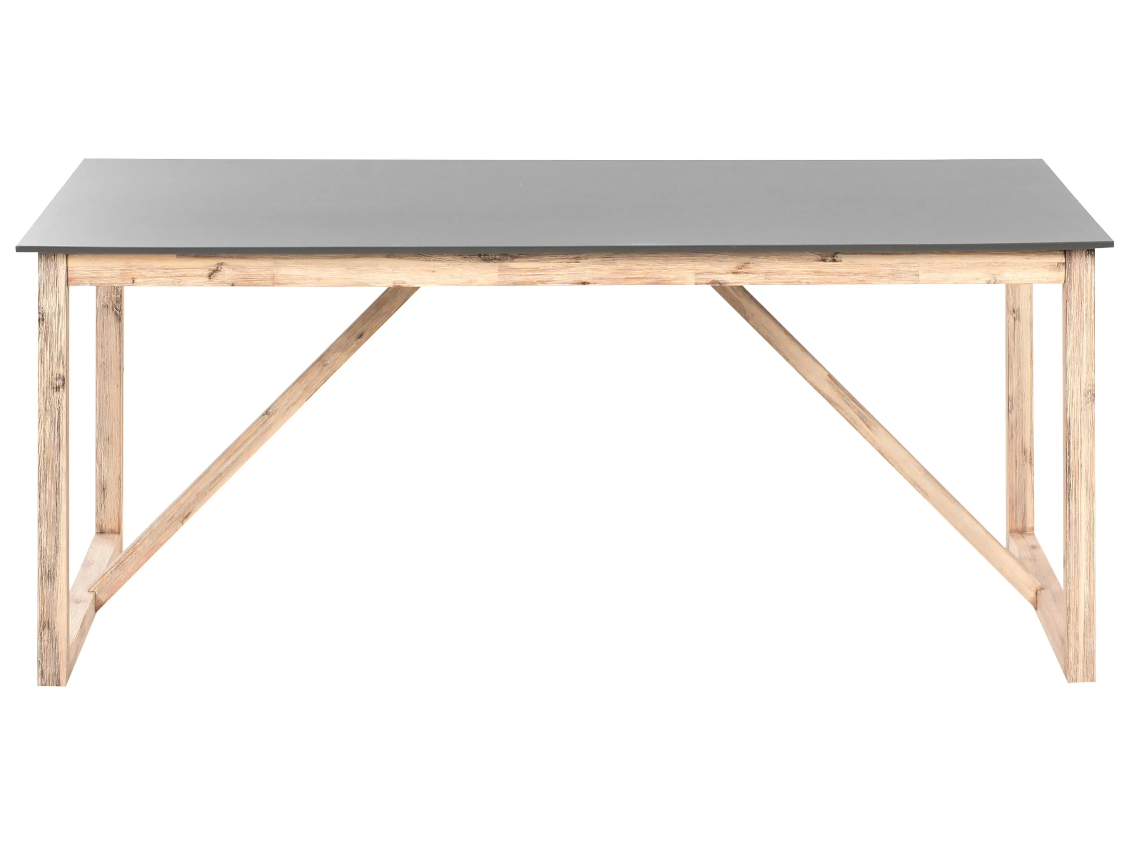 Table de salle à manger de jardin 180 cm 90 cm Ciment Gris