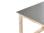 Table de salle à manger de jardin 180 cm 90 cm Ciment Gris