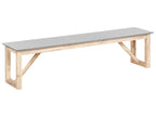 Panchina da giardino  180 cm Cemento Grigio