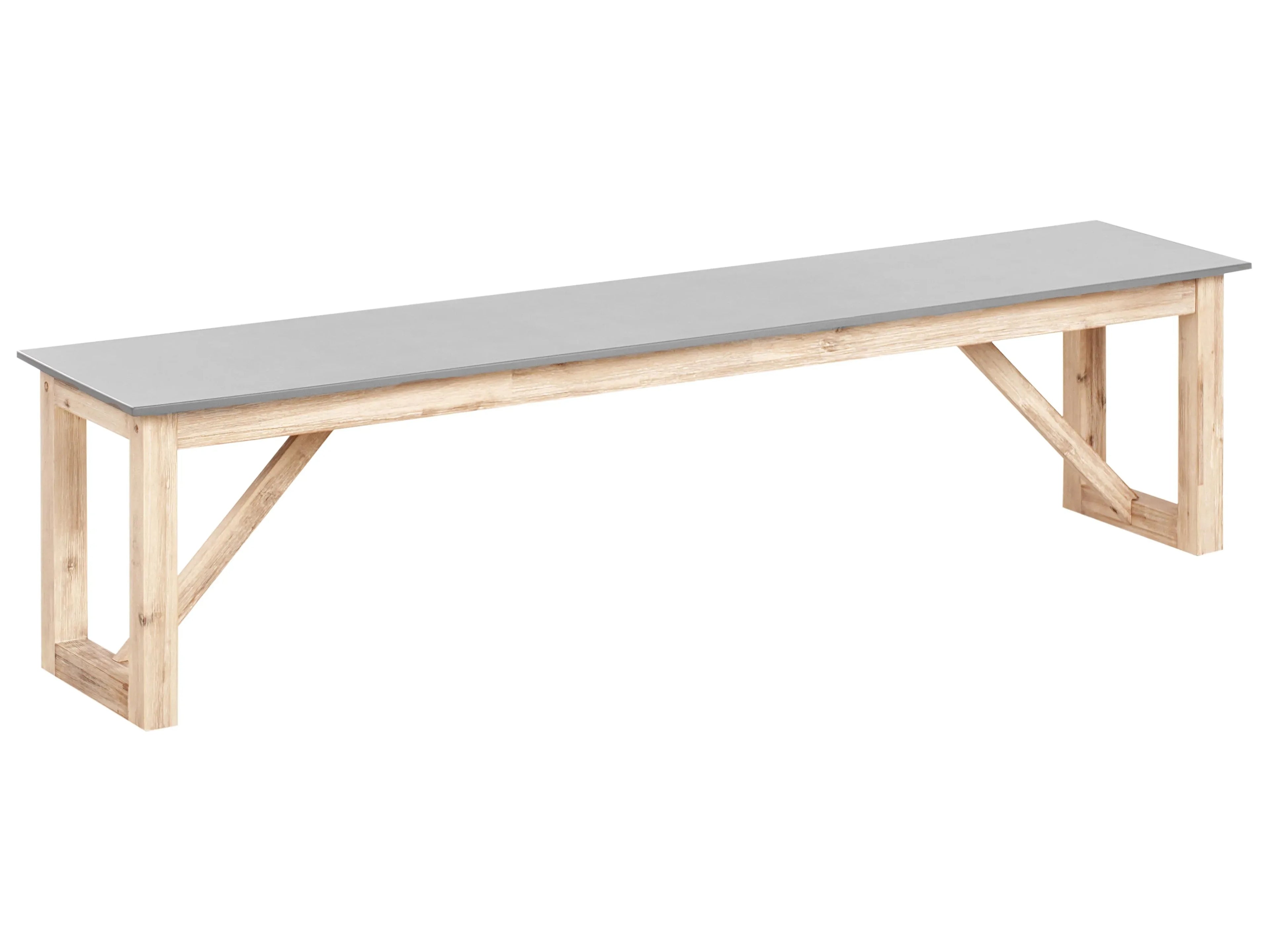 Panchina da giardino  180 cm Cemento Grigio