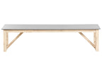 Banc de jardin 180 cm Ciment Gris