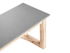 Banc de jardin 180 cm Ciment Gris