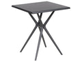 Tavolo da pranzo da giardino  70 cm 70 cm Nero