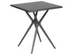 Tavolo da pranzo da giardino  70 cm 70 cm Nero