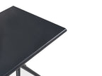 Table de jardin à manger 70 cm 70 cm Noir