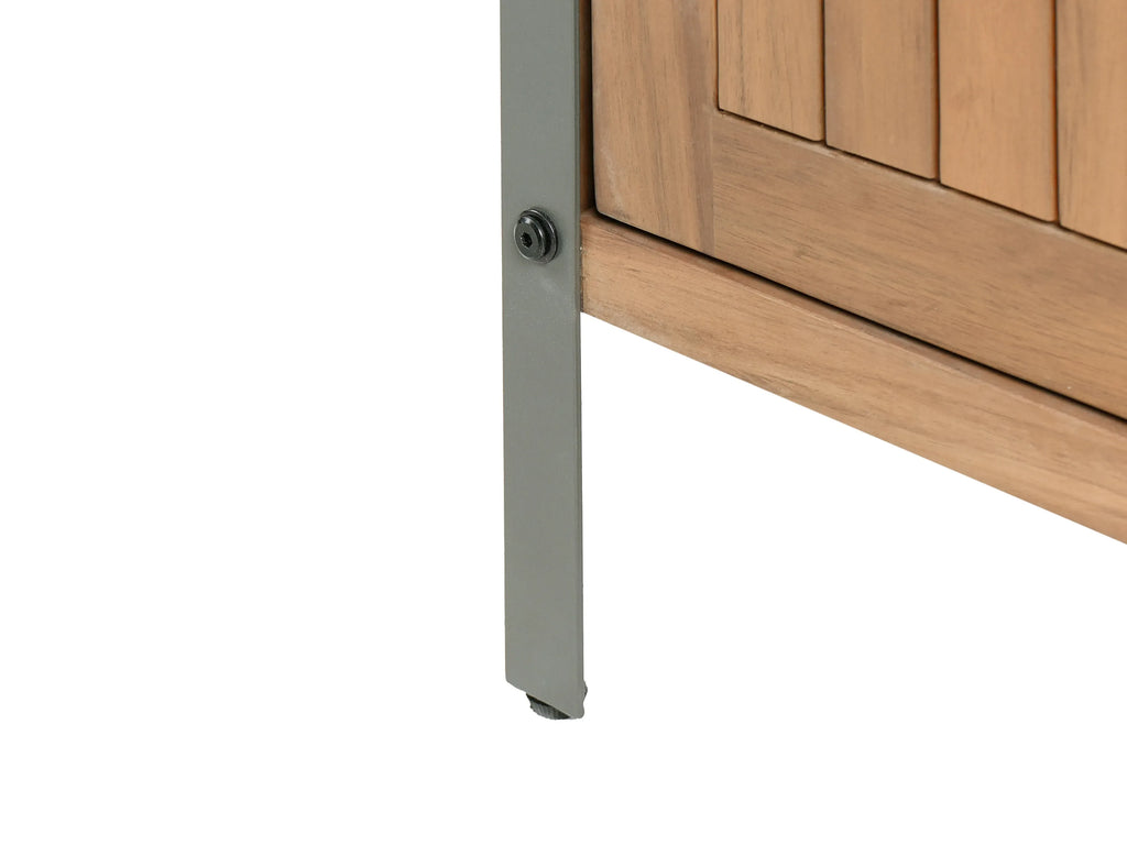 Cuisine d'extérieur en bois d'acacia certifié Marron