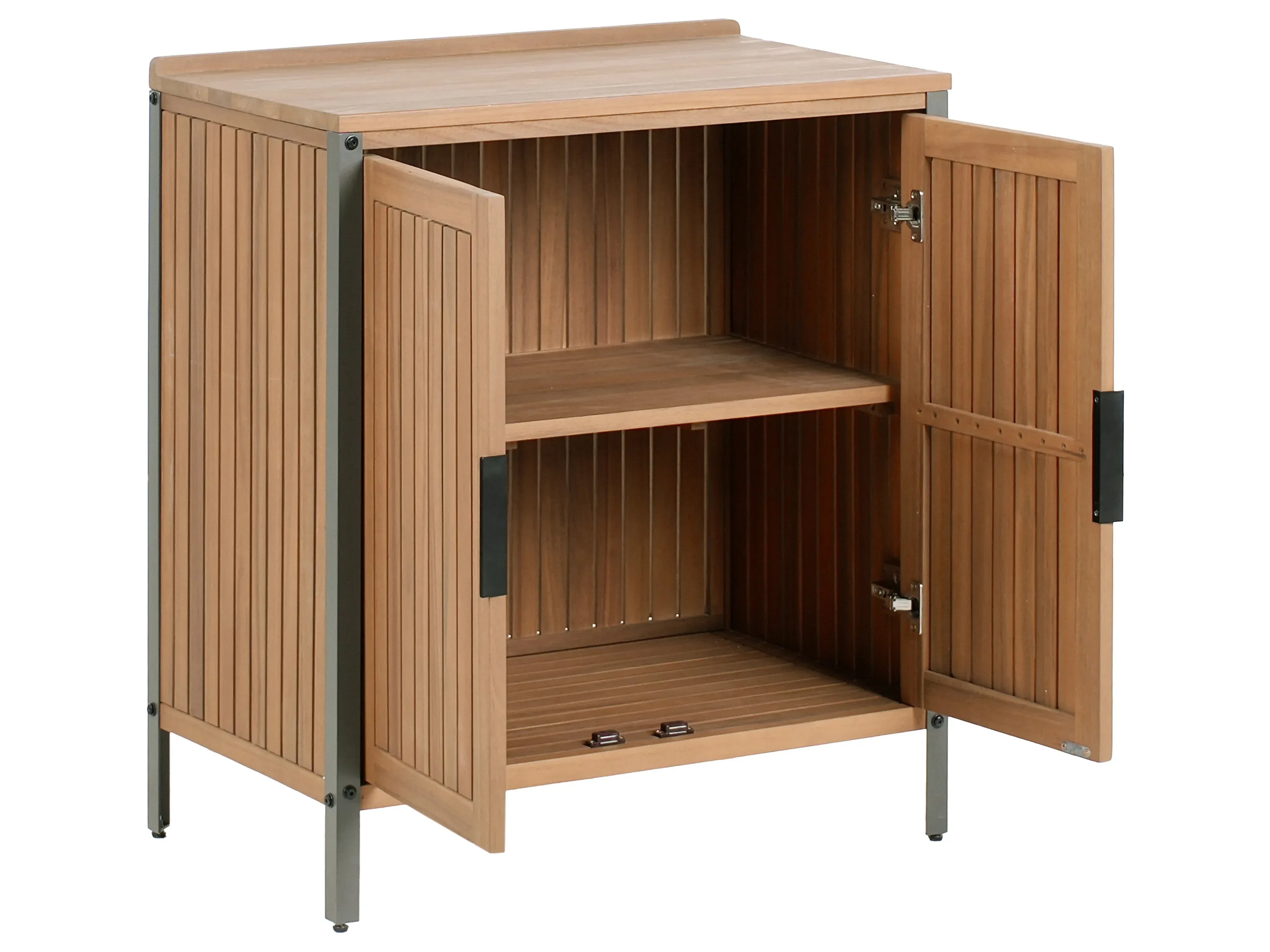 Cuisine d'extérieur en bois d'acacia certifié Marron