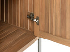 Cuisine d'extérieur en bois d'acacia certifié Marron