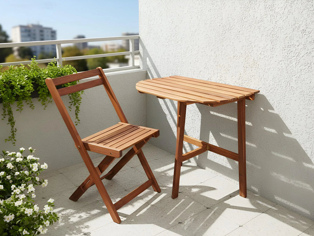 Table de Bistrot 44 cm 70 cm Bois d'acacia Marron