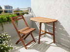Table de Bistrot 44 cm 70 cm Bois d'acacia Marron