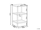Étagère de rangement d'extérieur en bois d'acacia certifié, marron
