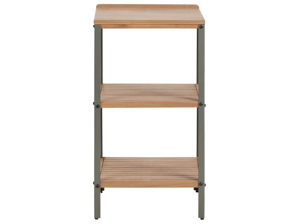 Étagère de rangement d'extérieur en bois d'acacia certifié, marron