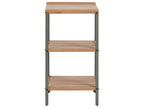Étagère de rangement d'extérieur en bois d'acacia certifié, marron