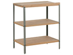 Étagère de rangement d'extérieur en bois d'acacia certifié, marron