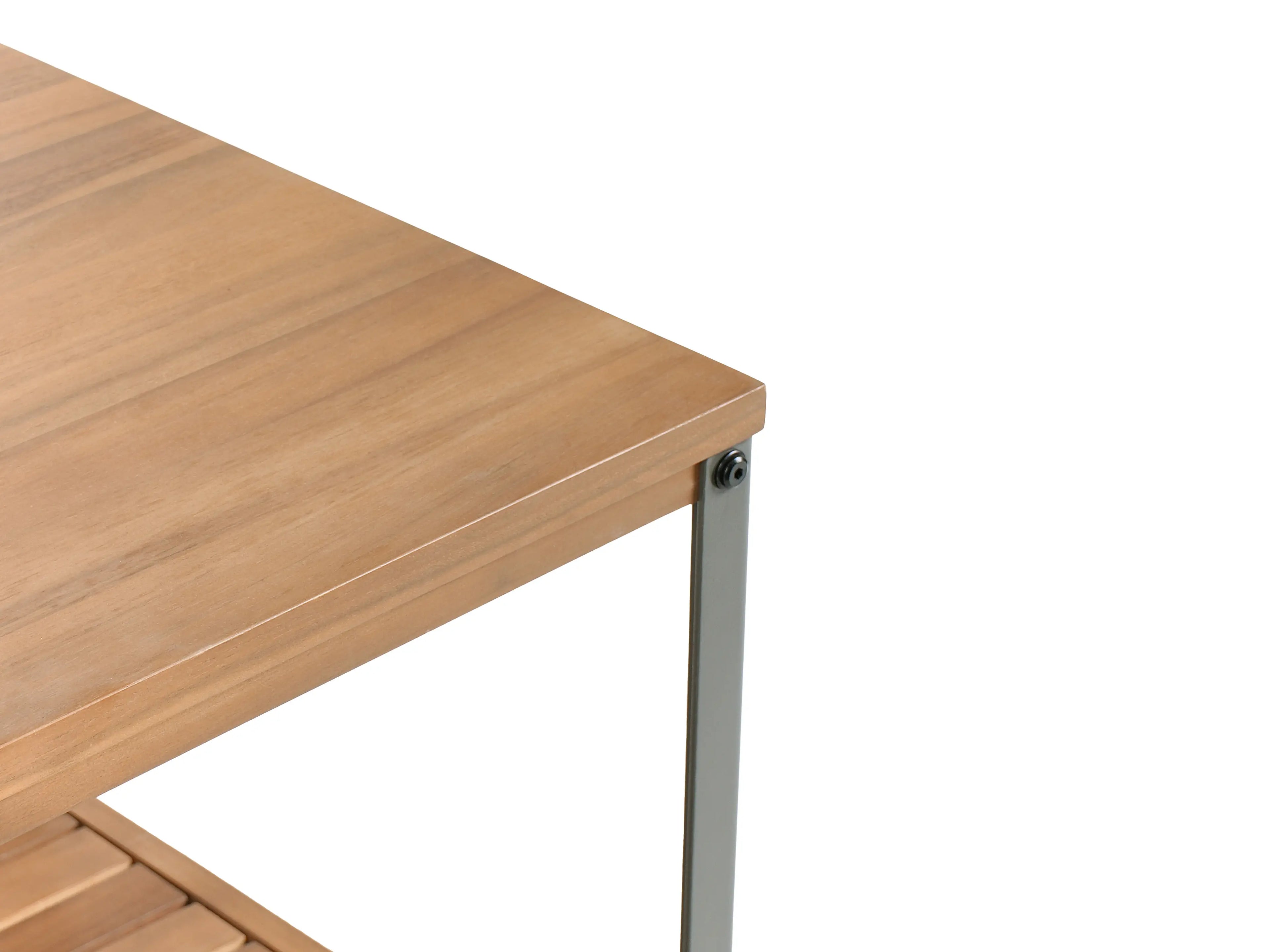 Étagère de rangement d'extérieur en bois d'acacia certifié, marron