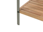 Étagère de rangement d'extérieur en bois d'acacia certifié, marron