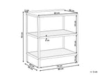 Étagère de rangement d'extérieur en bois d'acacia certifié, marron